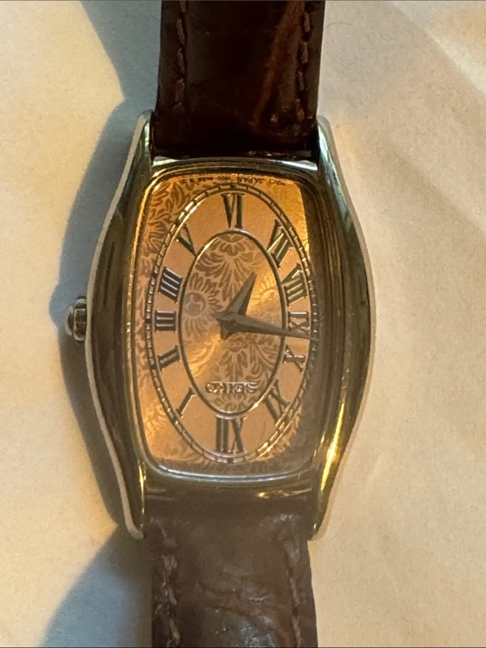 Seiko vintage Silver and Brown Watch